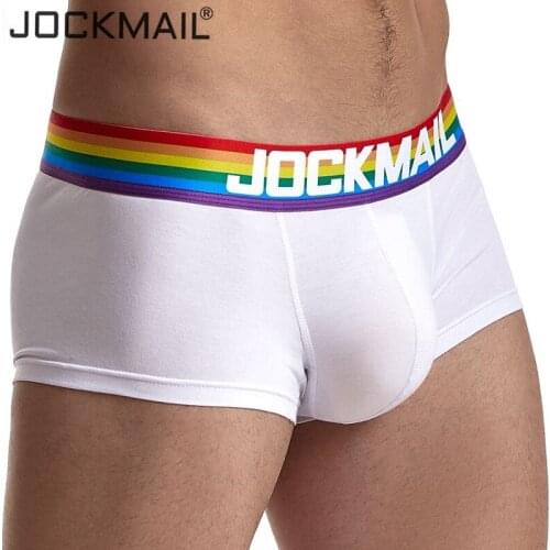 JOCKMAIL Underwear Mens Trunk Underwear Cotton breathable Underpants boxershorts men Sexy u convex cuecas boxer Gay underwear