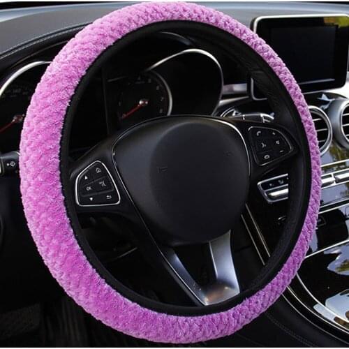 15 Inch Autumn And Winter General Fashion Universal Car Steering Wheel Covers Durable Eco-friendly No Inner