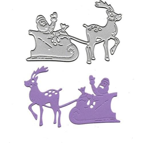 Die Cut Stencil Christmas Cutting Dies Scrapbooking Embossing Folders for Card Making Album Metal Craft DIY Clear Stamps Die