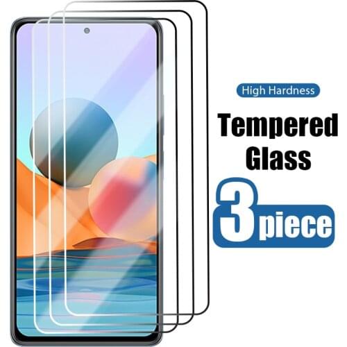 3PCS Tempered Glass For Xiaomi Redmi Note 10 9 8 7 5 9T 8T 9S Screen Glass For Redmi Note 10 9 8 7 6 5 Pro 9 10 Pro Max Glass