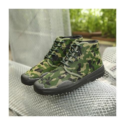 Protection Mens Non-Slip Training Shoes Spring Breathable Migrant Workers' Camouflage Comfortable Yellow Sneaker plus Size