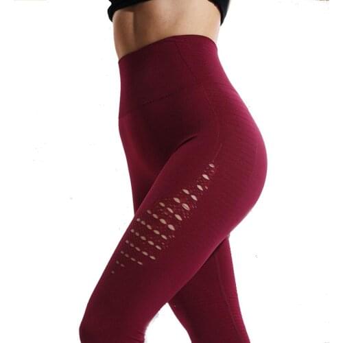 Women Yoga Pants Sports Running Sportswear Fitness Energy Seamless Leggings Tummy Control Gym Compression Tights Pants