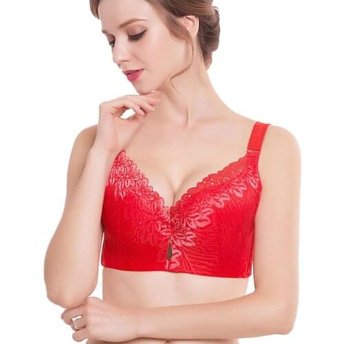 Victoria bra Womens crop tops underwear sexy lace push up plus size lingere 50E 48E 46E 46DD 44E 44DD 42D 42C 40D 38D 36D C3313