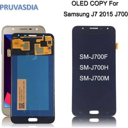 OLED COPY LCD for SAMSUNG Galaxy J7 2015 Display J700 Touch Screen for SAMSUNG J7 2015 J700 J700F J700M J700H