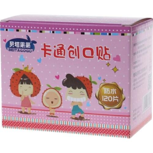 1 Box Cartoon Bandage Waterproof Wound Adhesive Bandages Cute Dustproof Breathable First Aid Treatment For Children Kids