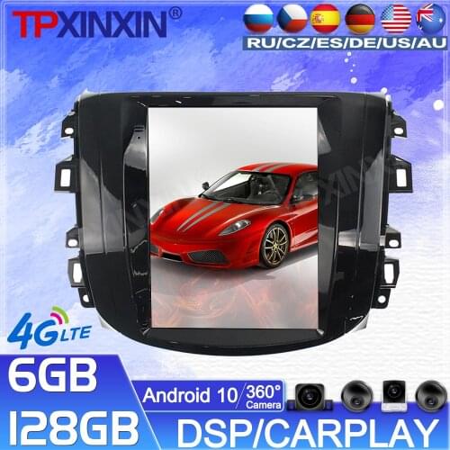 128G For Nissan Navara NP300 2018 Android Car Tape Reorder video Multimedia Player GPS Navigation Tesla Big Screen 360 Camera