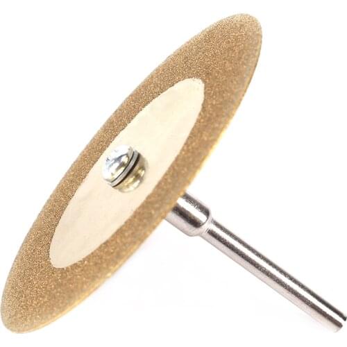 5Pc 20-50mm mini Diamond Cutting Disc Circular Grinding Wheel For Rotary Tool 3mm Shank making slots and slits and flush cutting