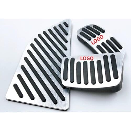 Aluminum Rubber Car Accelerator Footrest Pedal Plate Clutch Brake Pedal Cover For Toyota C-HR C HR CHR 2016 2017 2018