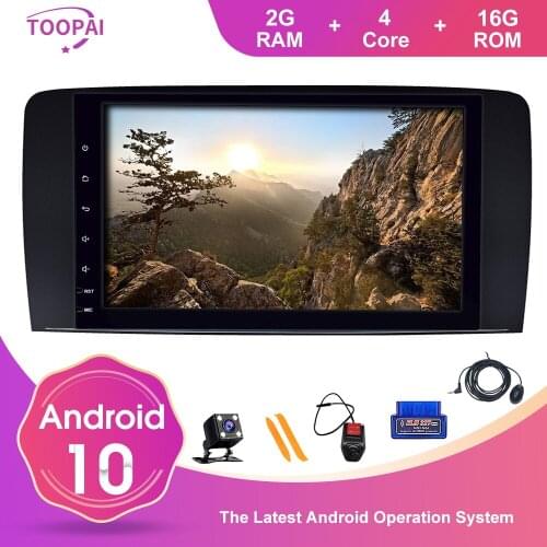 TOOPAI Android 10 Car Radio For Mercedes Benz R Class W251 R280 R300 R320 R350 R63 2006-2013 Auto DVD Navigation GPS Multimedia