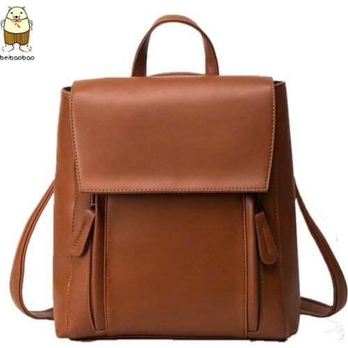 Beibaobao 2020 hotsale joker shoulder rucksack ladies fashion shopping travel bags new women preppy style smiple small backpack