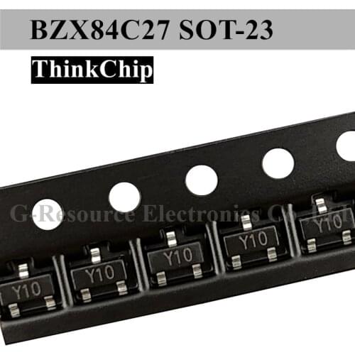 BZX84C27 SOT-23 BZX84 27V SOT23 SMD Voltage stabilized diode (Marking Y10)