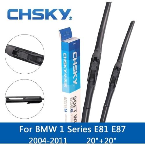 CHSKY Car Windshield Wiper Blade For BMW 1 Series E81 E87 F20 F21 2004 2005 2006 2007 2008 2009 to 2016 Fit Pinch Tab Arms Wiper