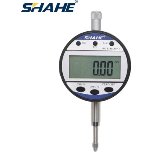 SHAHE 0.01mm 12.7mm Digital Indicator Electronic Indicator Metric/Inch Digital Dial Indicator Digital Gauge Precision Tools
