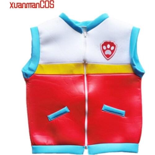 Kids Costume Captain Ryder Cosplay Costume Children Vest Waistcoat Outfit Halloween Carnival Gifts