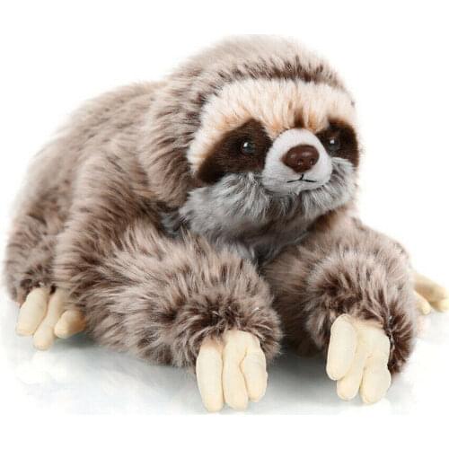 Lenght:35cm Height:16cm Sloth Real Life Plush Stuffed Animal Toys Big Size Sloth Plush Toys Doll Peluche Pillow Women kids Gift
