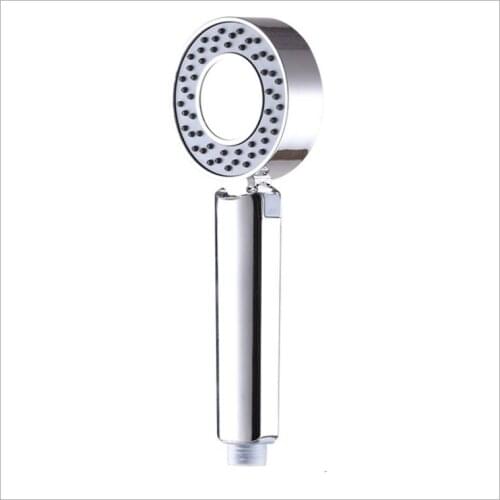 Double-sided Dual Function Shower Head Water Saving Round ABS Chrome Booster Bath Shower High Pressure Handheld Hand Shower