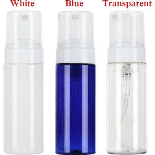 50/80/100/150ml BLue Clear Liquid Soap Whipped Mousse Points Bottling Foaming Bottle Shampoo Lotion Shower Gel Foam Pump Bottles