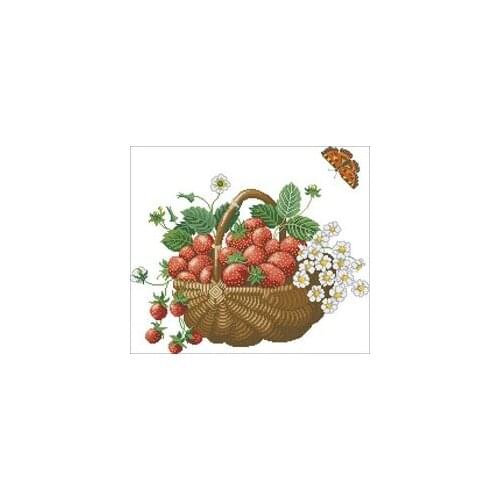 NN xiaoyi cotton self-matching cross stitch Cross stitch RS cotton comes with G122 strawberry and butterfly