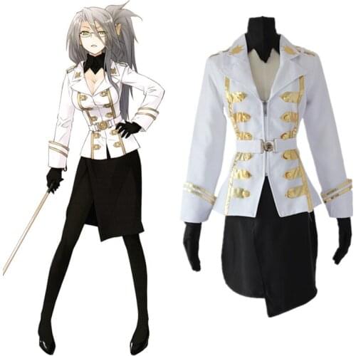 Game Fate Apocrypha Cosplay Costume Celenike Icecolle Yggdmillennia Halloween Cosplay Uniform Set(Coat&Skirt&Gloves&Necklace)