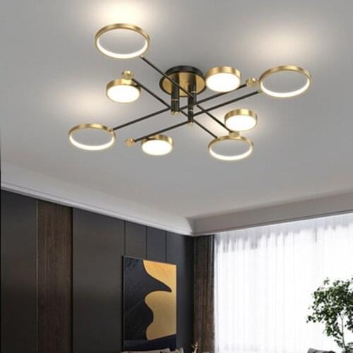 Personality living room led lamp modern minimalist creative light luxury ceiling lamp home atmospheric living room hanging lamp