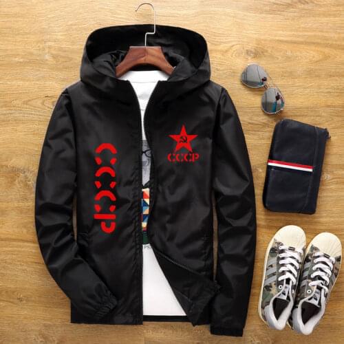 2020 new brand clothing mens hooded jacket spring and autumn high-quality fashion windbreaker thin zipper jacket S-7XL