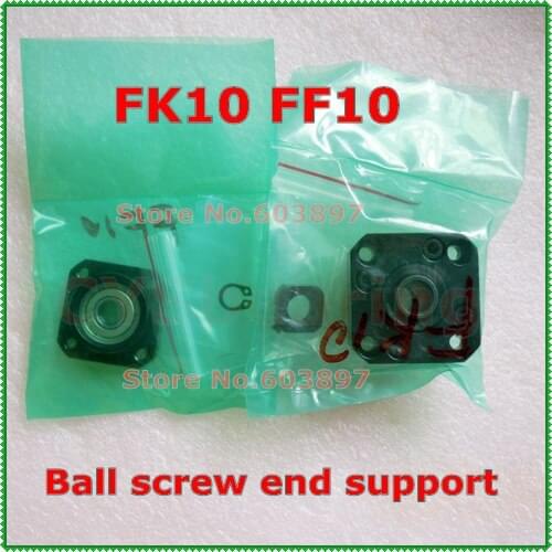 FK10 FF10 Support For guide Ball Screw 1204 20 pcs FK10 Fixed Side + 20 pcs FF10 Floated Side for XYZ CNC parts