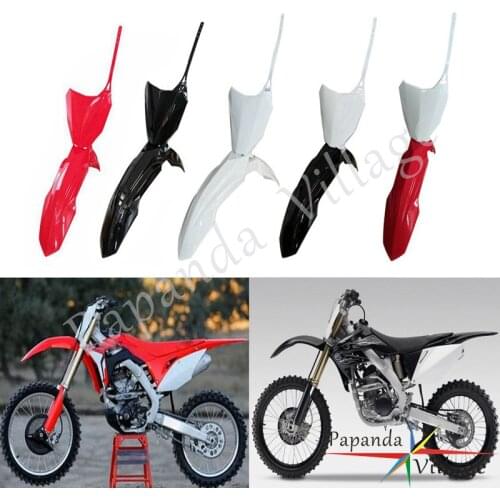 Racing Motocross Plastic Front Number Plate for Honda CRF250R CRF450R CRF 250 450 R RX 2017-2020 MX Enduro Front Fender Mudguard
