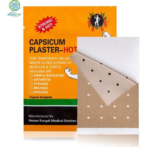 KONGDY available OEM offered backache relieving chili plaster capsicum plaster