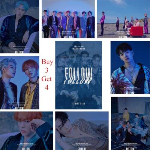 Kpop posters monsta x follow find you vivid color decoration wall prints