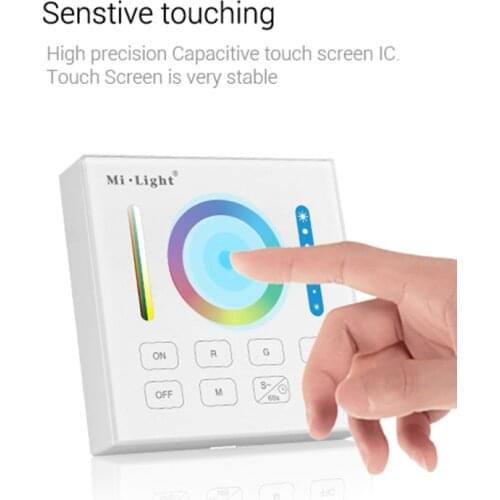 Mi light B0 smart panel remote controller RGB CCT brightness battery 3V updating timing control 2.4G wireless transmitting 30m