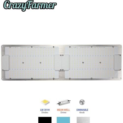 Crazy Farmer 240W Geeklight qb288 550 board 3000K 3500K lm301b Epistar 660nm Led Grow Light Full Spectrum Hydro Indoor Grow Kit