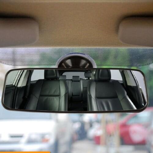Car Interior Rearview Mirror Suction Cup Wide-Angle Plane Mirror Coach Car Indoor Auxiliary Mirror Modified Large Field Of Visi
