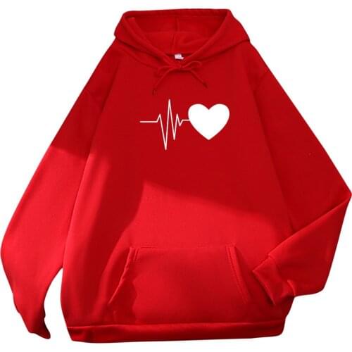 Winter Korean Casual Printed Hooded Sweatshirt Female Daily Wearing Kawaii Long Sleeve Hoodies Blouse Classic With Pocket Tops