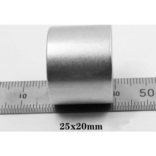 1/2/5CS 25x20 mm Thick Powerful Strong Magnetic Magnets 25mmx20mm Permanent Neodymium Magnet 25x20mm Round Magnet 25*20