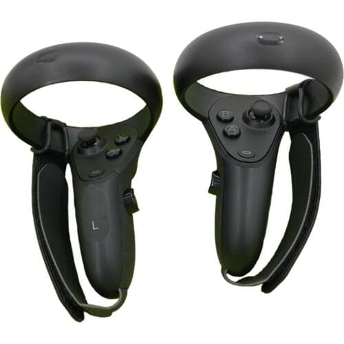 1 Pair PU Leather Knuckle Handle Grip Strap for Oculus Quest/Oculus Rift S Touch Controller Grip Accessories