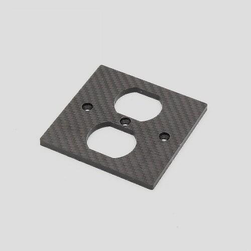 1pc 3 Aerospace carbon fiber US power wall distributor socket for DIY audio hifi