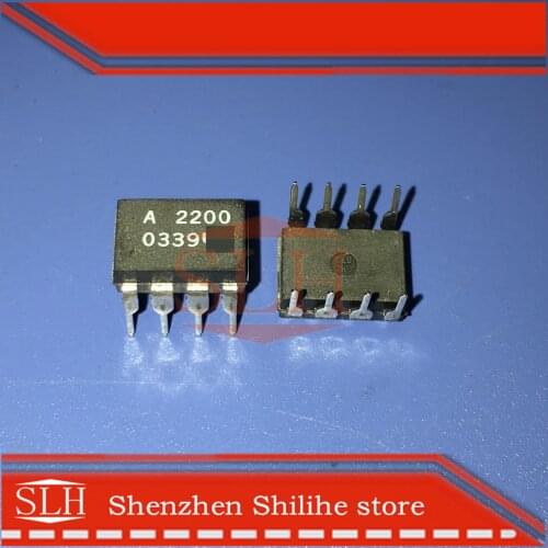 10pcs/lot HCPL-2200 marking A2200 DIP8 Direct insertion Optocoupler Brand new original