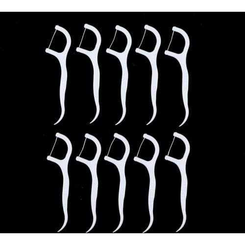 100pcs/lot Dental Sticks ABS Floss Dental Water Floss Oral Teeth Pick Tooth Picks Dental Flosser Oral Hygiene