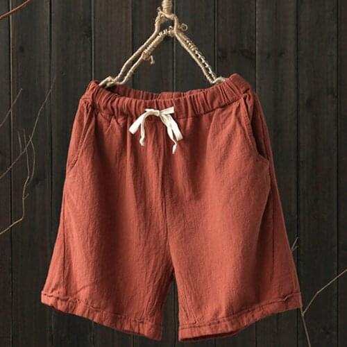 2021 Woman Shorts Plus Size Shorts Sexy Short Pants Ladies Casual Loose Shorts Wide-leg Pants Fat Solid Five-point Pants Summer