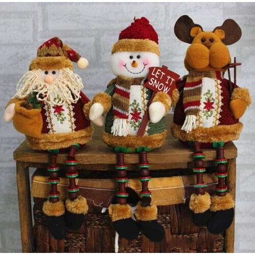 2022 Christmas Tree Snowman Dolls Ornament Decoration Santa Claus Holiday Gift Christmas toy Table Decoration