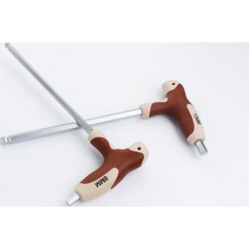 3--10MM ball head T type six angle wrench T-shaped inner hex key inner hexagon spanner hex wrench auto truck ,tire repair tool