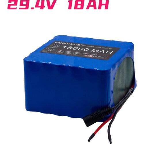 24V Battery Pack 18AH 7S5P Bicycle Electric Wheelchair DIY Built-In New 18650 Power Battery