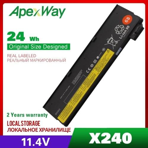 Apexway 24Wh Laptop Battery for Lenovo Thinkpad X270 X260 X240 X240S X250 T450 T470P T450S T440S K2450 W550S 45N1136 45N1738