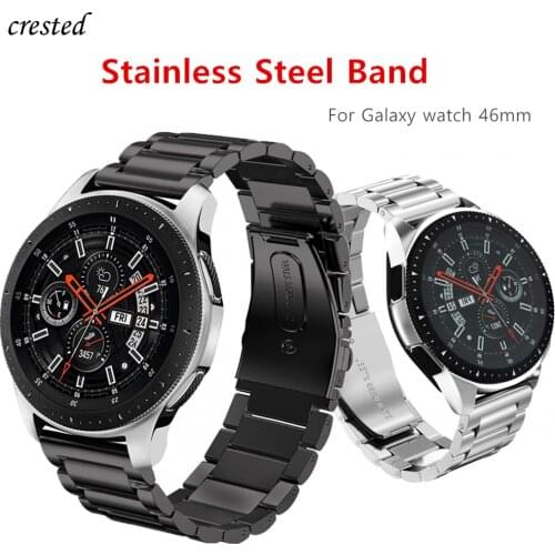 Stainless Steel band for Samsung Galaxy watch 3 45mm/46mm strap Gear S3 Frontier 22mm Metal bracelet Huawei watch GT/2/2e strap