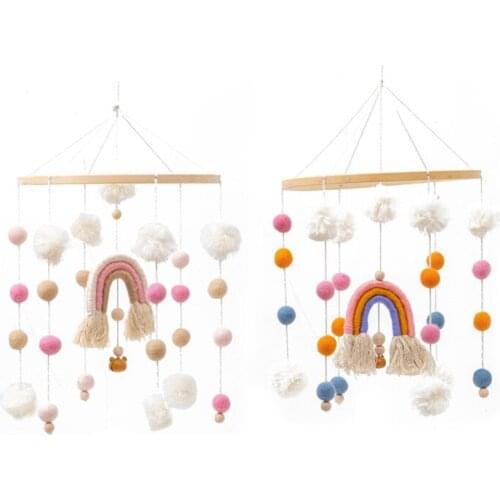 Baby Toy Set Wooden Hanging Toy for Newborn Gift Birthday Shower Gifts Helps Baby Fall Asleep Easily High Quality