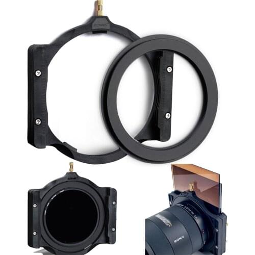 100mm Square Filter Holder Support + 82-82mm Double Thread Adapter Ring for Lee Hitech Haida Cokin Z PRO 4X4"/5.6/5