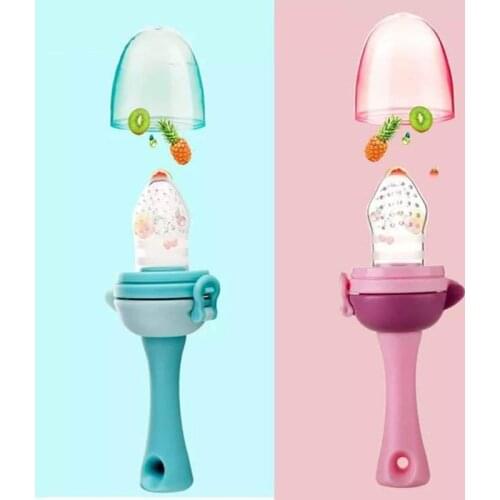 Kids Fruit Feeder Nipples Feeding Safe Baby Teat Pacifier Baby nipple Teethers With Pacifier Chain Gift Fresh Food Nibbler