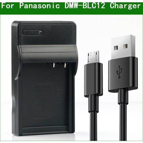 DMW-BLC12 Digital Camera Battery Charger for Panasonic DMC-G7 G8 GX8 G80 G81 G85 GH2 FZ200 FZ330 FZ2000 FZ2500 FZ1000 FZH1
