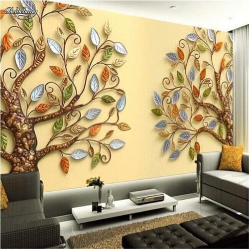 Beibehang photo wallpaper 3d wallpaper HD Abstract relief murals Pachira personalized TV background large wall mural wallpaper