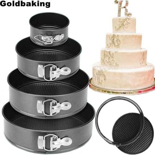 Goldbaking Leakproof Springform Cake Pan Nonstick Cheesecake Mold Removable Bottom Cake Pan 4/7/9/10 Inch